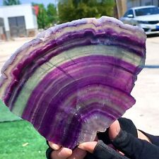 1.36LB Natural beautiful Rainbow Fluorite Crystal Rough stone specimens cure picture