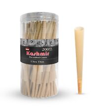 Kashmir Pre Rolled Cones 200 Ct Jar 1 1/4 Size Ultrathin Rolling Papers Cones picture