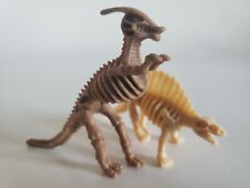 Lifelike Dinosaur Skeleton Animal Toys For Kids Parasaurolophus, Lot of 2 picture