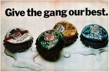 1966 Canada Dry TWO PAGE Vintage Print Ad Give The Gang Our Best  picture