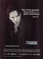 Buzz Feiten Tuning System Print Ad Steve Vai Endorsed Uncompromising Approach picture