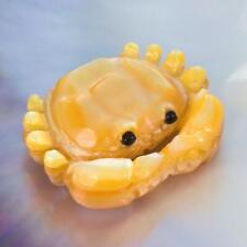 Crab Design Mother-of-Pearl Shell Carving for Collection or Jewelry 8.25 g picture
