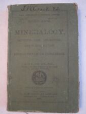 1892 MINERALOGY - HANDBOOK ON MINERALS FOUND IN UNITED STATES-TUB OFC picture