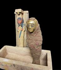 Vintage Egyptian secret tomb With Goddess Hathor of love and fertility Ushabti picture