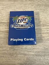 Miller Lite Super Bowl Party 2007 Playing Cards Sealed New Old Stock picture