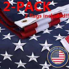 American Flag 2x3 Luxury Embroidered Star Double Sided Heavy Duty Nylon Outdoor picture