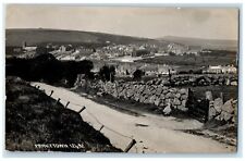c1910's Bird's Eye View Of Princetown England UK, Road Scene RPPC Photo Postcard picture
