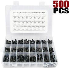 24 Value 500pcs Electrolytic Capacitor Assortment Box Kit Range 0.1uF－1000uF picture