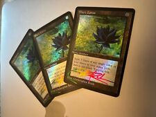 1x BLACK LOTUS MTG SIGNED FOIL Rainbow - HANDMADE FAN MADE picture