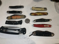 Lot of 10 folding pocketknives - all made in USA picture