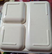 Vintage Tupperware Ultra 21 Divided Plate Trays With Lid 1659 USA  picture