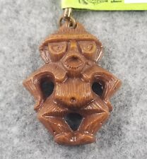 VTG Coco Joes Hawaii Tiki God of Diet Handcrafted Charm Keychain Souvenir picture