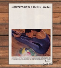Danskin Leotards Purple Woman Back Stretching Body Shape Print Ad 1981 1980s picture