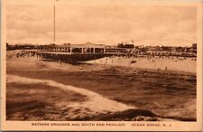 Postcard Bathing Grounds and South End Pavilion Ocean Grove NJ New Jersey  picture
