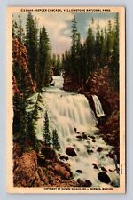 Yellowstone National Park, Kepler Cascade, Series #23443, Vintage Postcard picture