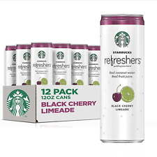 Starbucks Refreshers with Coconut Water, Black Cherry Limeade,12 oz,12 Pack Cans picture