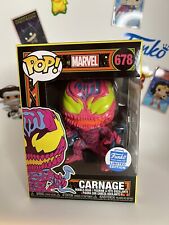 Funko POP Black Light Carnage Funko Shop Exclusive #678 AUTHENTIC HardProtector picture