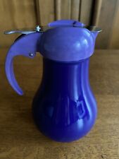 Vintage Cobalt Syrup Dripcut With Lid Great Condition Rare picture