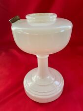 Vintage Aladdin White over Clear  Painted Simplicity B-30 Kerosene Oil Lamp READ picture