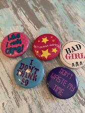 Vintage Collectible Pinback Pins Buttons 1 1/4