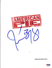 JASON BIGGS SIGNED COMPLETE 95 PAGE AMERICAN PIE SCRIPT AUTHENTIC AUTOGRAPH PSA picture