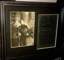 Unusual Pre or Post Mortem Woman in Chair + Her Memorial / Mourning Card Framed picture