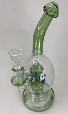 Green Psychadelic Mushroom Water Pipe Bong picture