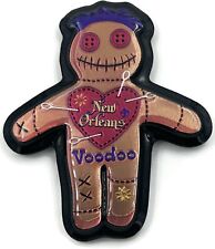 Voodoo Doll New Orleans MOJO Refrigerator Magnet Red Heart Pins Colorful picture