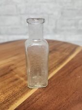DR. H.S. THACHER'S DIARRHOEA MIXTURE CHATTANOOGA CLEAR 1912 SQUARE BOTTLE Glass picture