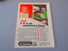 Advertising On Page Original Years 50/60 Advertising Vintage Plasmon And Boston picture