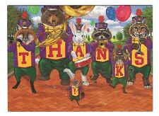 Forest Animals Thank You Note Card, Lisa Nilsson, Band/Music Themed 6.5
