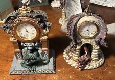 Pacific Giftware Dragon Clock 5” X 3” Resin New No Box Ships Immediately picture