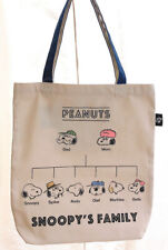 PEANUTS Snoopy Family  Casual Canvas Tote Shopping Shoulder Bags picture