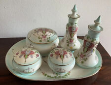 Antique Porcelain Vanity Set Devon Ware - Stoke On Trent Made In England ‘daisy’ picture