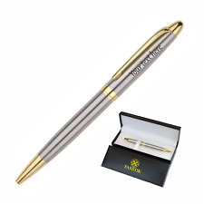 Personalized Pen, Elegant Engraved Pen. Luxury Customized Ballpoint Pen (S&Gold) picture