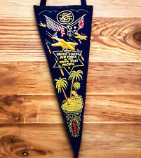 Souvenir Pennant 1944 Vintage UNITED STATES AIR FORCE IN THE SOUTH WEST PACIFIC picture