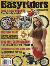 APRIL 2009 EASYRIDERS MAGAZINE CYCLES GIRLS BATTERY TECH BIG SKY CUSTOM TRENDS picture