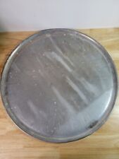 Unmarked🔥 Aluminum Vintage Pizza Pan 20 X 20 X-Large Very Strudy USED Party SZ❤ picture