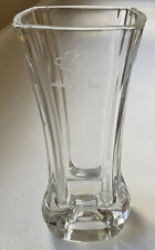 Laura BIagiotti Venezia Bellissimo Glass Vase With Etched Woman Golfer, RARE picture