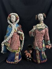 Pair  Of Chinese Porcelain Figurines - Marked picture