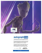 VIN DIESEL AUTOGRAPH SIGNED 8x10 PHOTO GROOT GUARDIANS OF THE GALAXY MARVEL ACOA picture
