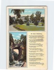 Postcard In Old Virginia Poem The Natural Bridge of Virginia USA picture