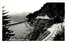 Along Chuckanut Drive, Bellingham Bay, Washington WA RPPC Postcard picture