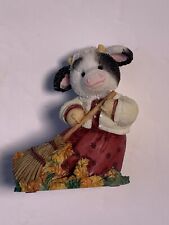 1996 Mary’s Moo Moos November “Moo Autumn Be In Pictures” Cow Figurine picture