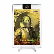JOHN SMITH Jamestown, Virginia Card 2023 GleeBeeCo #JJ16-G Encased Holo GOLD 1/1 picture