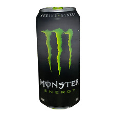 Monster Energy Drink Can Store Display Large 24.5” X 10” Corrugated Plastic picture