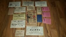 Vintage Magic Trick And Card Tricks Lot. Magic Catalog Too. picture