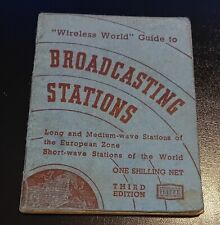1947 3rd Edition Wireless World Broadcasting Stations Guide Booklet picture
