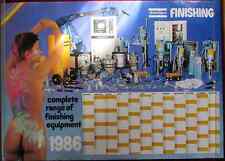 1986 Original Advertising Calendar Poster Atlas Copco Tools Machines Sweden Tool picture