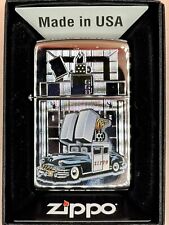 Vintage 2013 Zippo Car And Building High Polish Chrome Zippo Lighter NEW picture